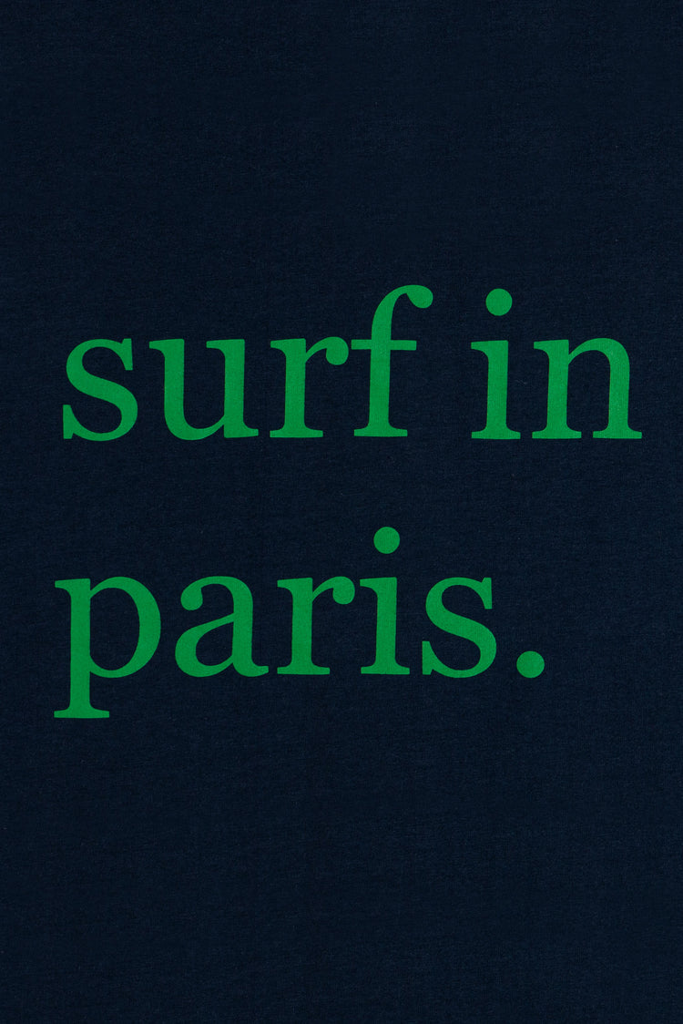 T-SHIRT SURF IN PARIS BLEU MARINE / VERT