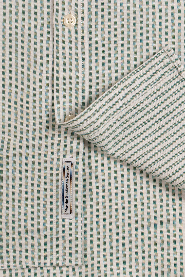 CHEMISE PAVEL COTON RAYÉ BLANC VERT