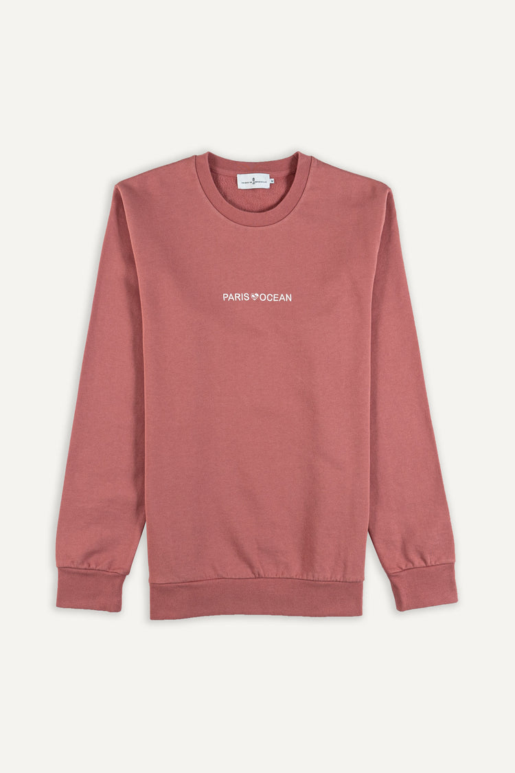 SWEATSHIRT PERAN VIEUX ROSE