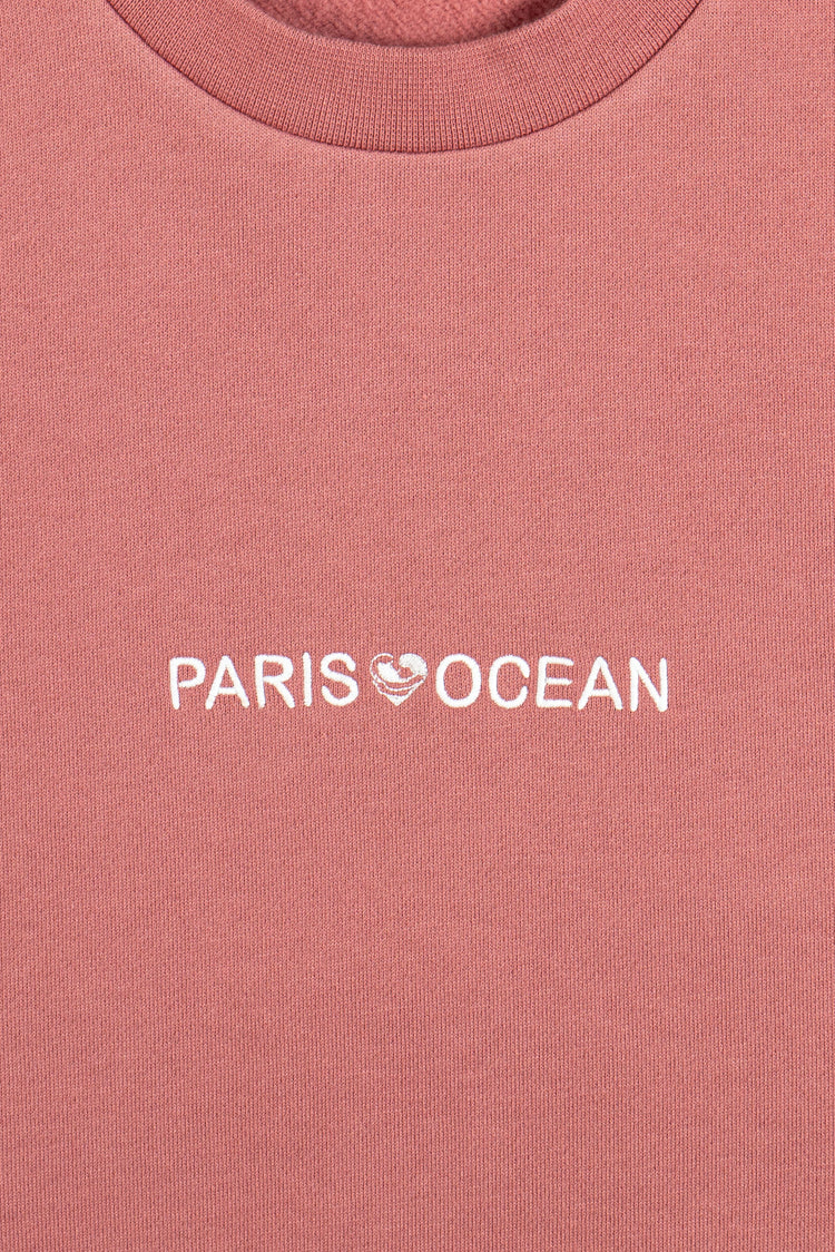 SWEATSHIRT PERAN VIEUX ROSE