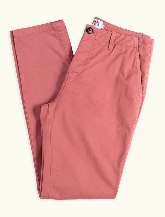 CHINO VIEUX ROSE
