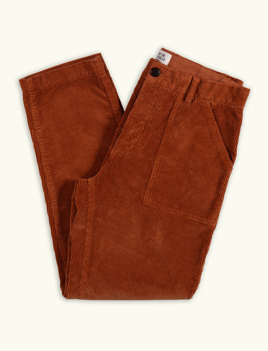 PANTALON FATIGUE EN VELOURS