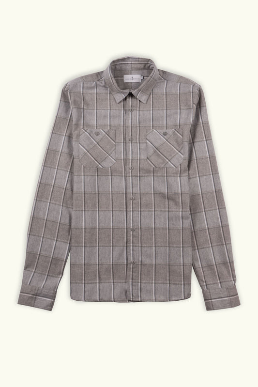 CHEMISE KLOTAIRE GRIS - BLANC