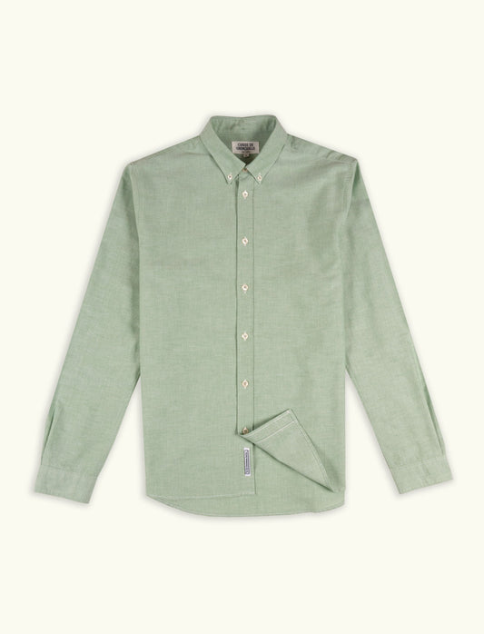 CHEMISE OXFORD VERT ALGUE