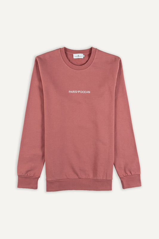 SWEATSHIRT PERAN VIEUX ROSE