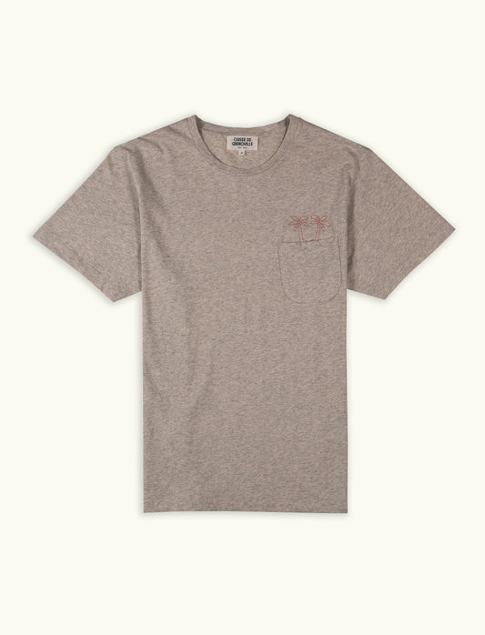 TEE-SHIRT RIO GRIS CHINÉ