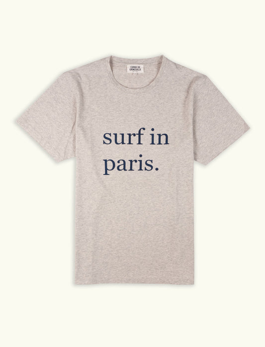 TEE-SHIRT SURF IN PARIS GRIS CLAIR