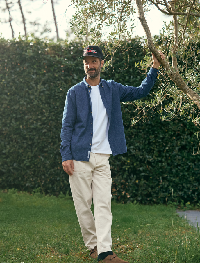 cuisse de grenouille PANTALON FATIGUE - PANT ECRU