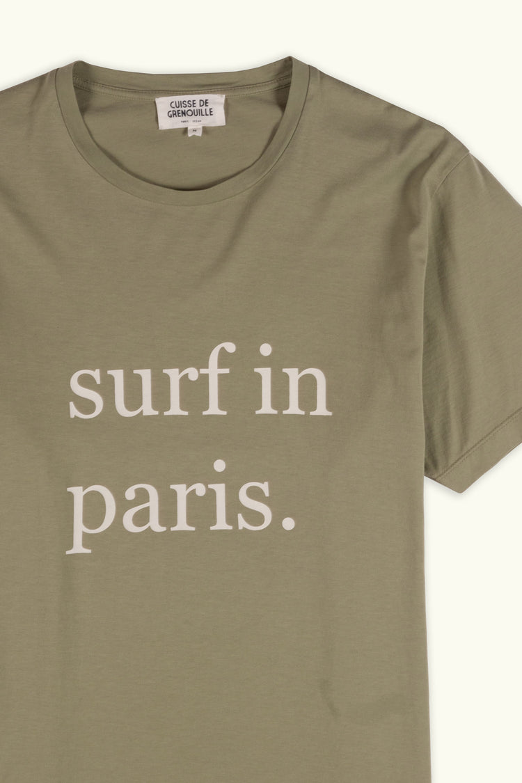 TEE-SHIRT SURF IN PARIS KAKI
