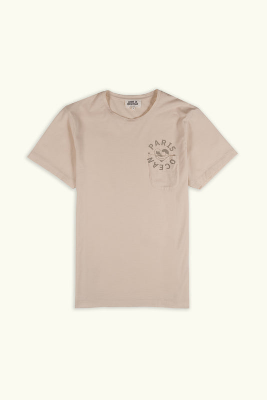 TEE-SHIRT PARIS OCÉAN ECRU