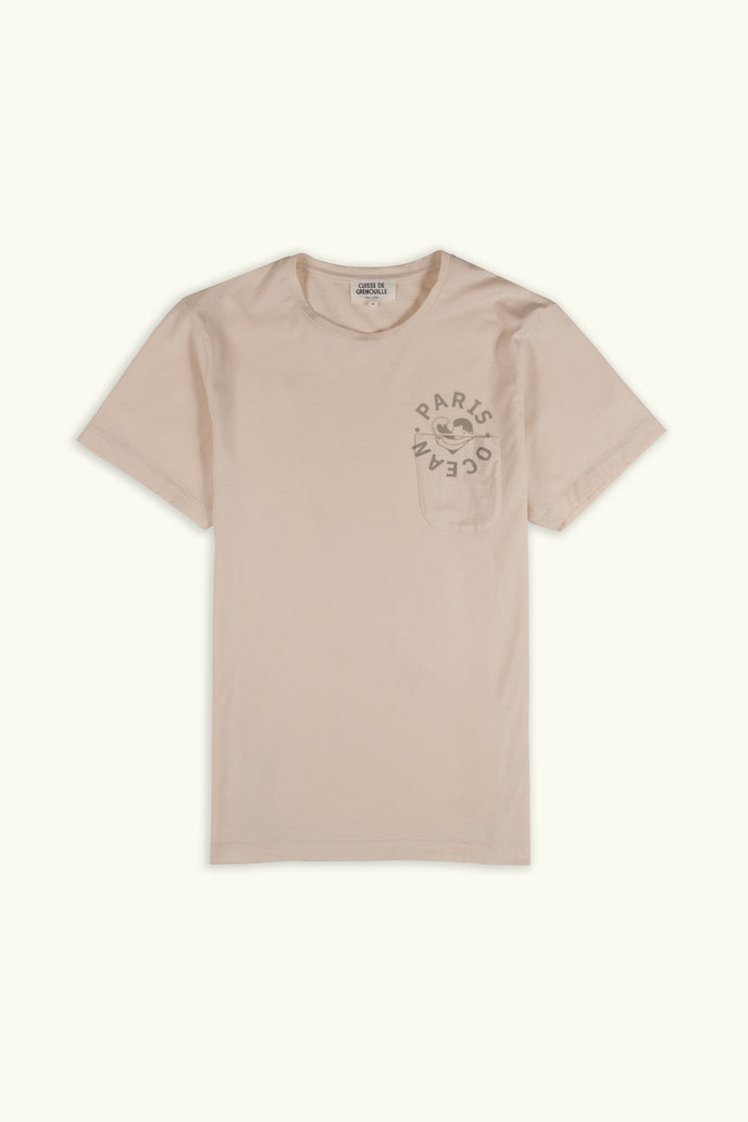 cuisse de grenouille TEE-SHIRT PARIS OCÉAN ECRU