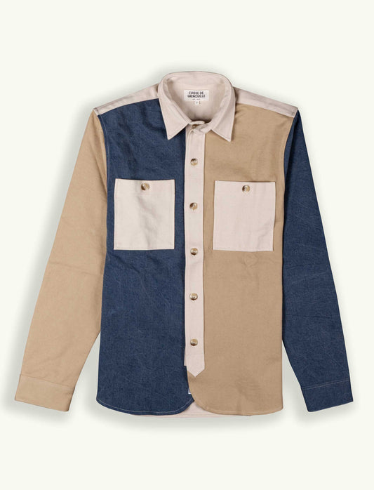 SURCHEMISE EN TWILL MULTICOLORE