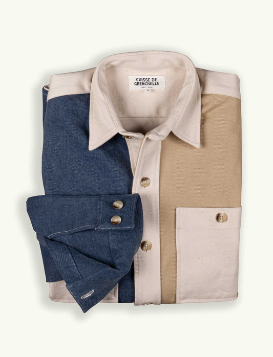 SURCHEMISE EN TWILL MULTICOLORE