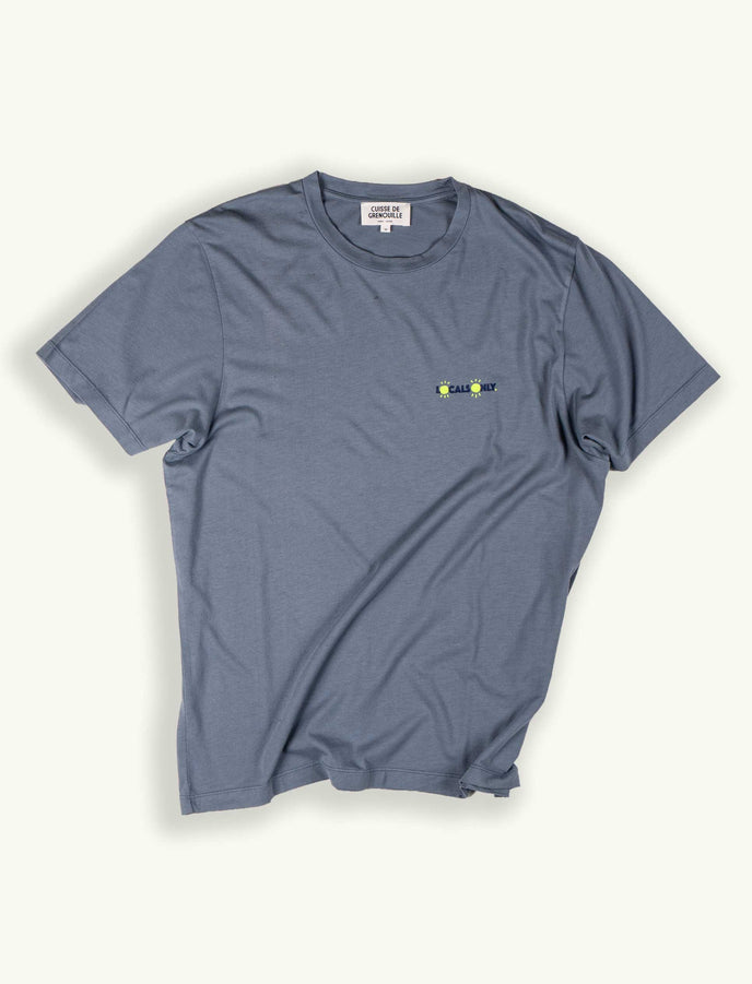 cuisse de grenouille TEE-SHIRT BLEU ARDOISE LOCALS ONLY