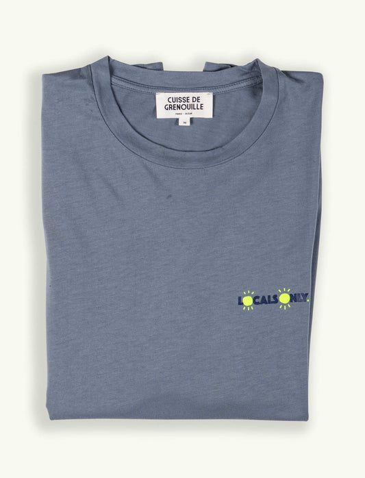 TEE-SHIRT BLEU ARDOISE LOCALS ONLY