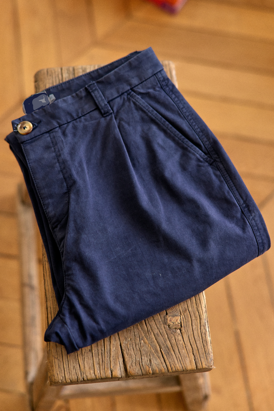 CHINO LOOSE BLEU MARINE PANT