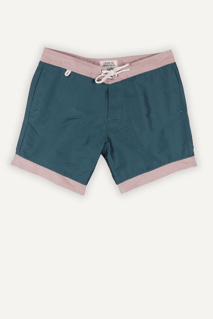 cuisse de grenouille MAILLOT DE BAIN PETROLE-ROSE