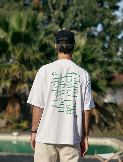 TEE-SHIRT OVERSIZE EPAIS BLANC SURF&PARIS