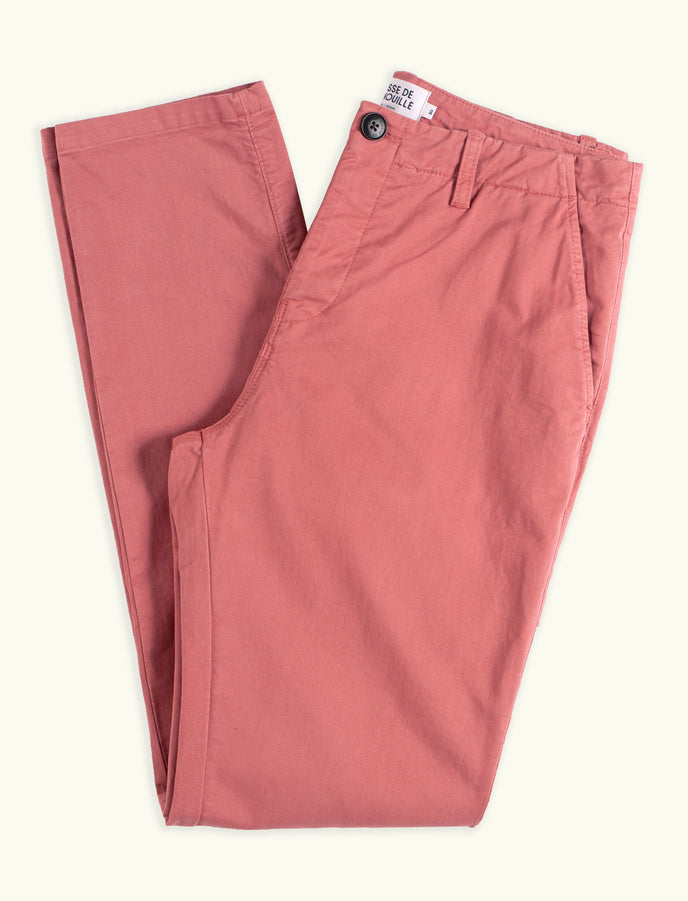 cuisse de grenouille CHINO VIEUX ROSE