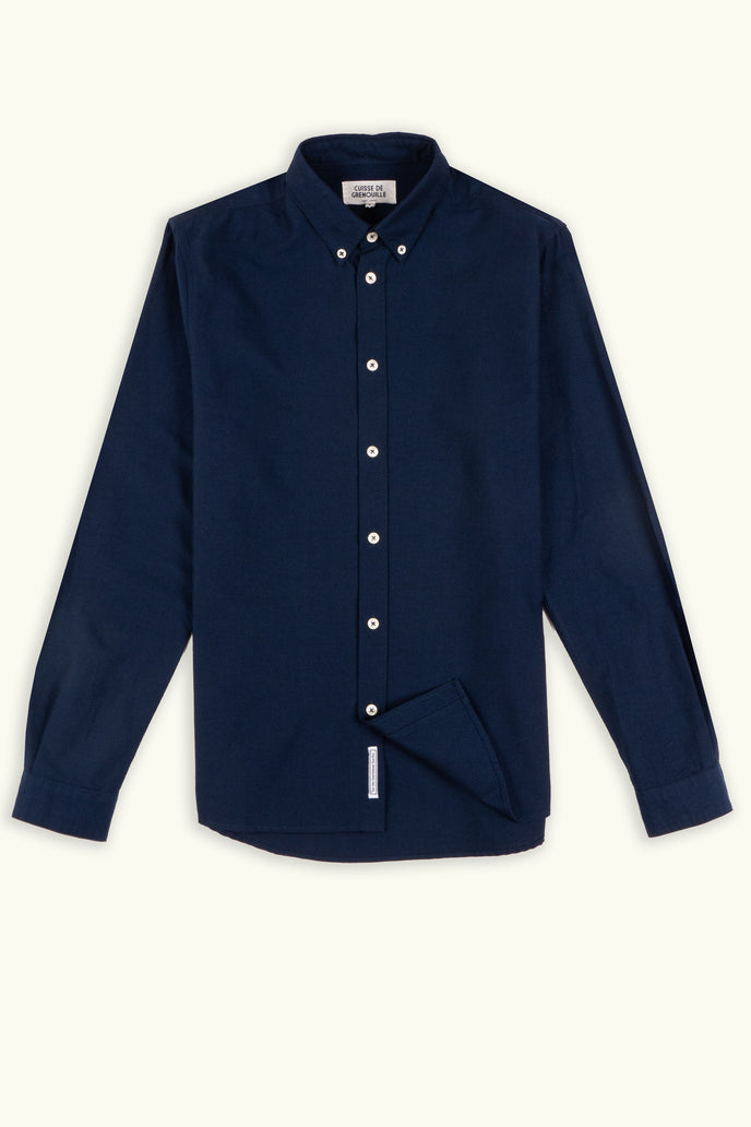 cuisse de grenouille CHEMISE OXFORD BLEU MARINE