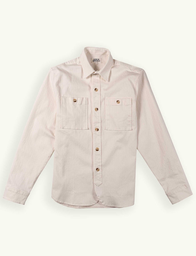 cuisse de grenouille SURCHEMISE TEXTURÉE ECRU