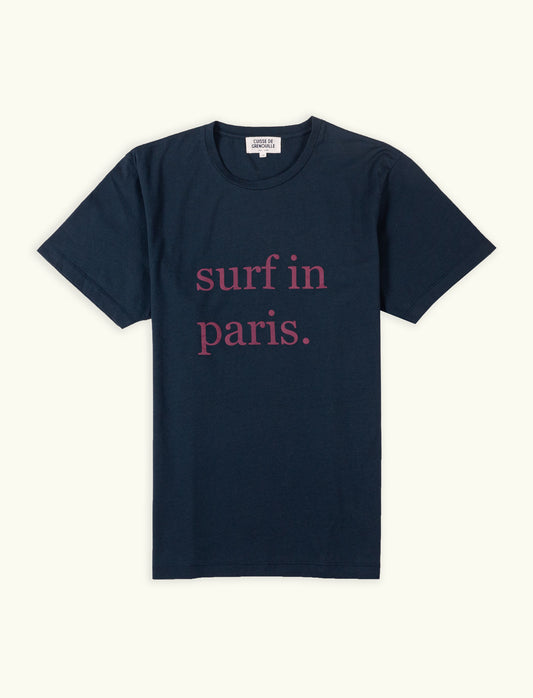 TEE-SHIRT SURF IN PARIS BLEU MARINE / ROSE