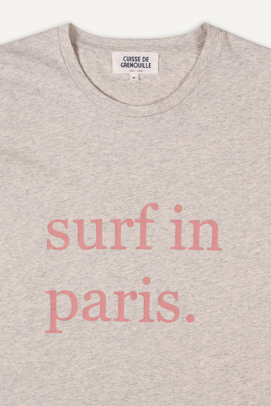 TEE-SHIRT SURF IN PARIS GRIS / ROSE