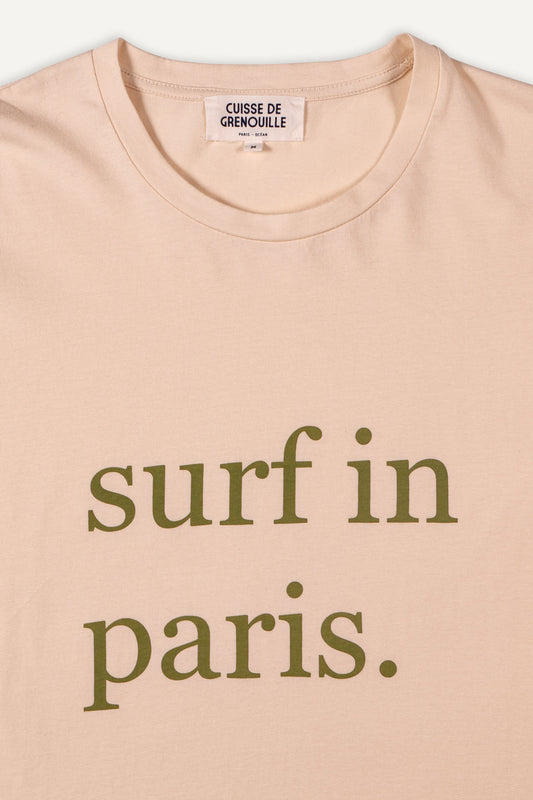 TEE-SHIRT SURF IN PARIS ÉCRU / KAKI