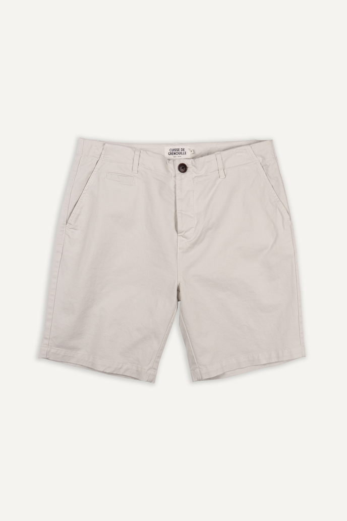 cuisse de grenouille SHORT CHINO BLANC