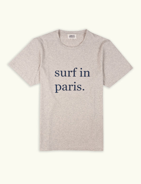 TEE-SHIRT SURF IN PARIS GRIS CLAIR