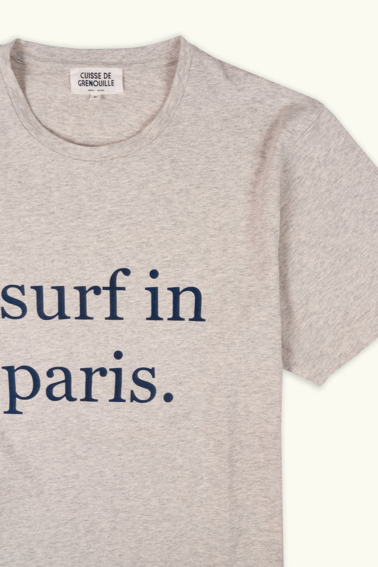 TEE-SHIRT SURF IN PARIS GRIS CLAIR