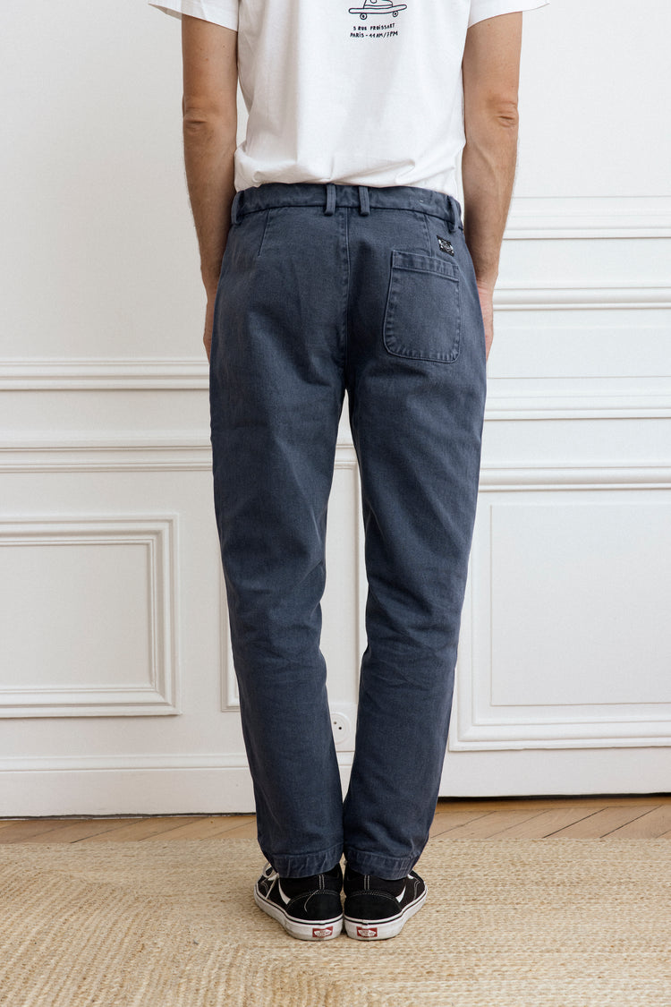 FATIGUE TROUSERS - FADED BLUE PANTS