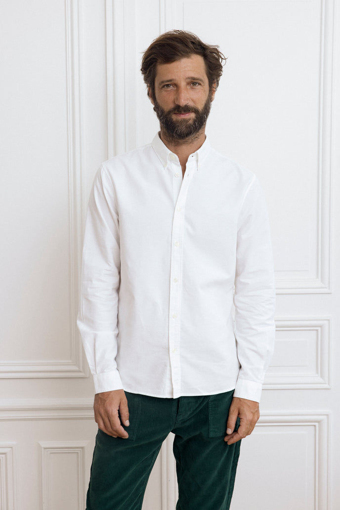 cuisse de grenouille CHEMISE OXFORD BLANCHE