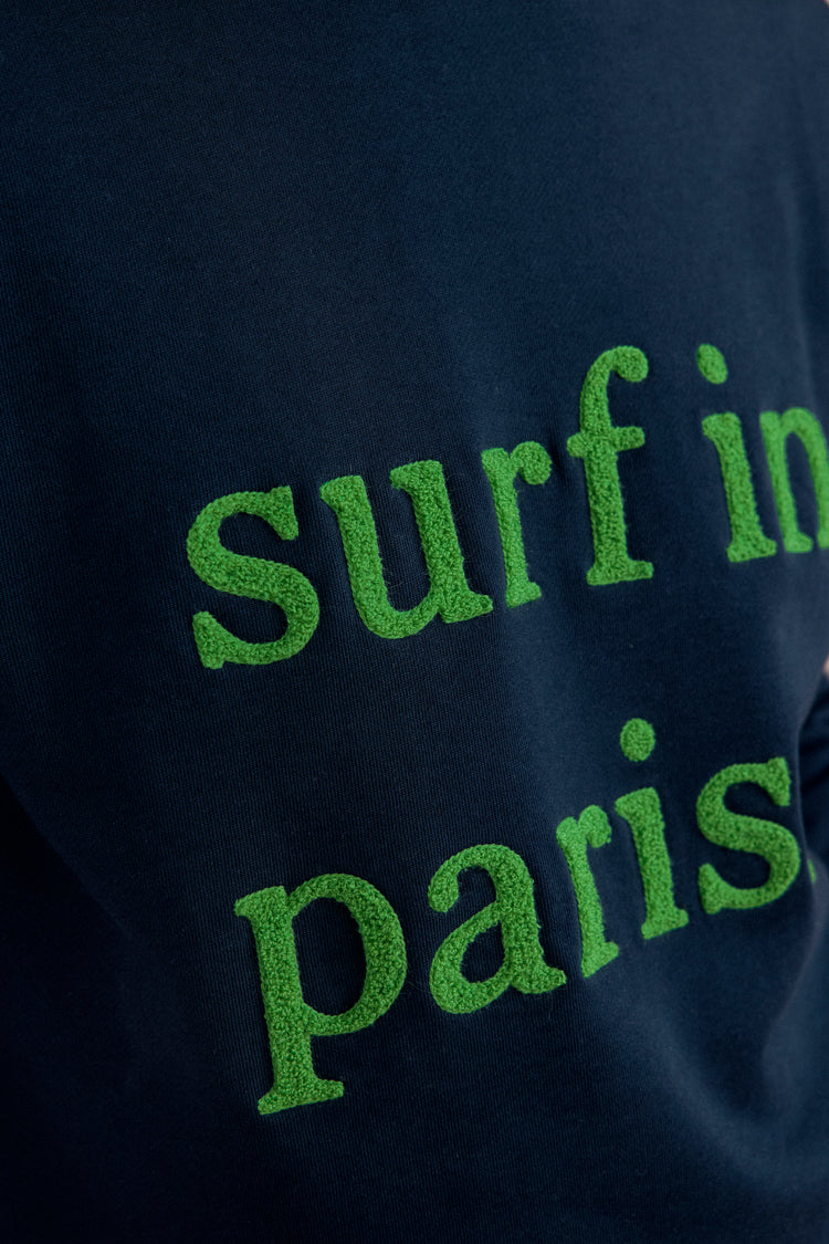 NAVY BLUE / GREEN SURF IN PARIS SWEATSHIRT