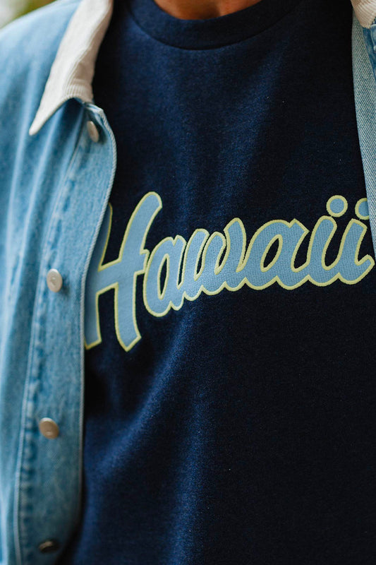 SWEATSHIRT JUSTE BLEU MARINE CHINE
