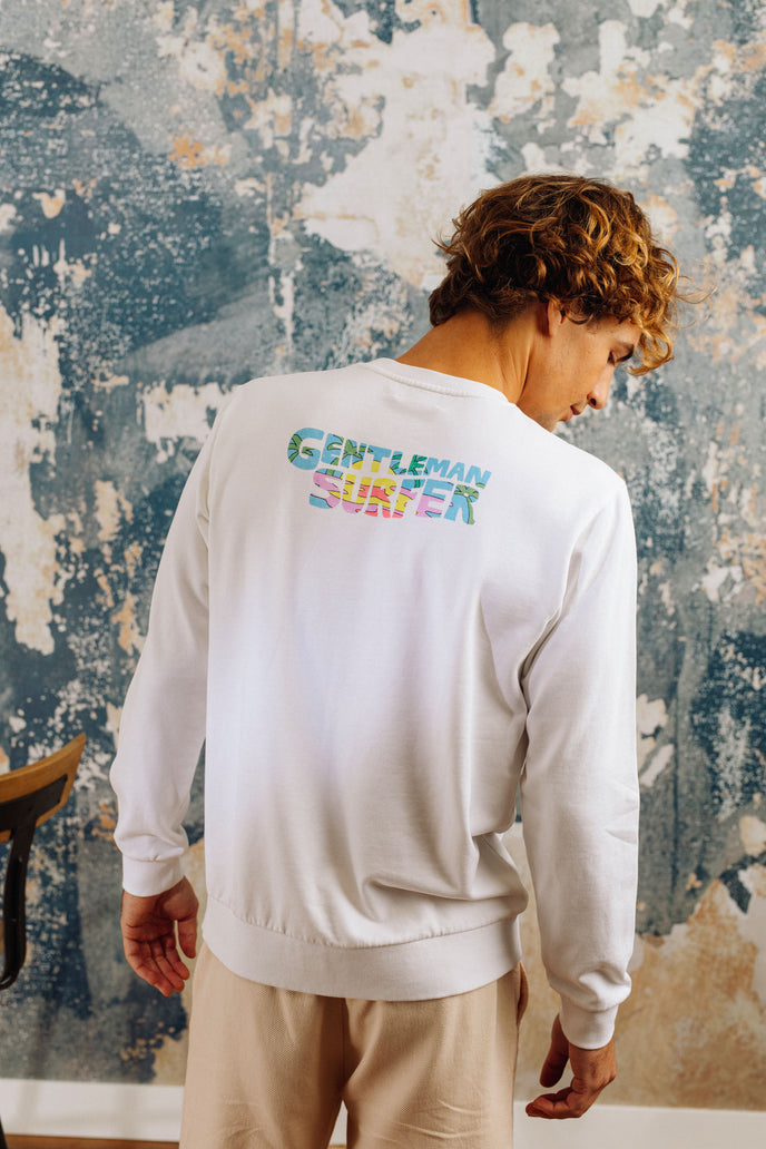 cuisse de grenouille SWEATSHIRT LOUCAS BLANC