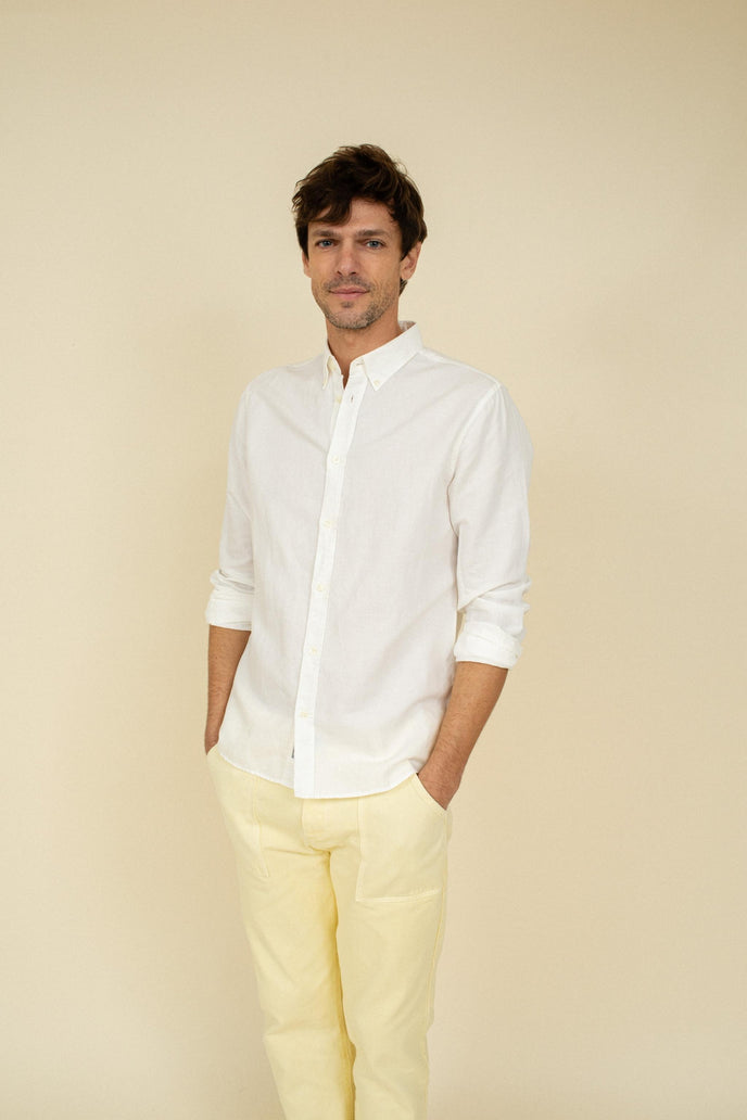 cuisse de grenouille CHEMISE NICOLAS BLANCHE