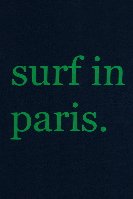 T-SHIRT SURF IN PARIS BLEU MARINE / VERT