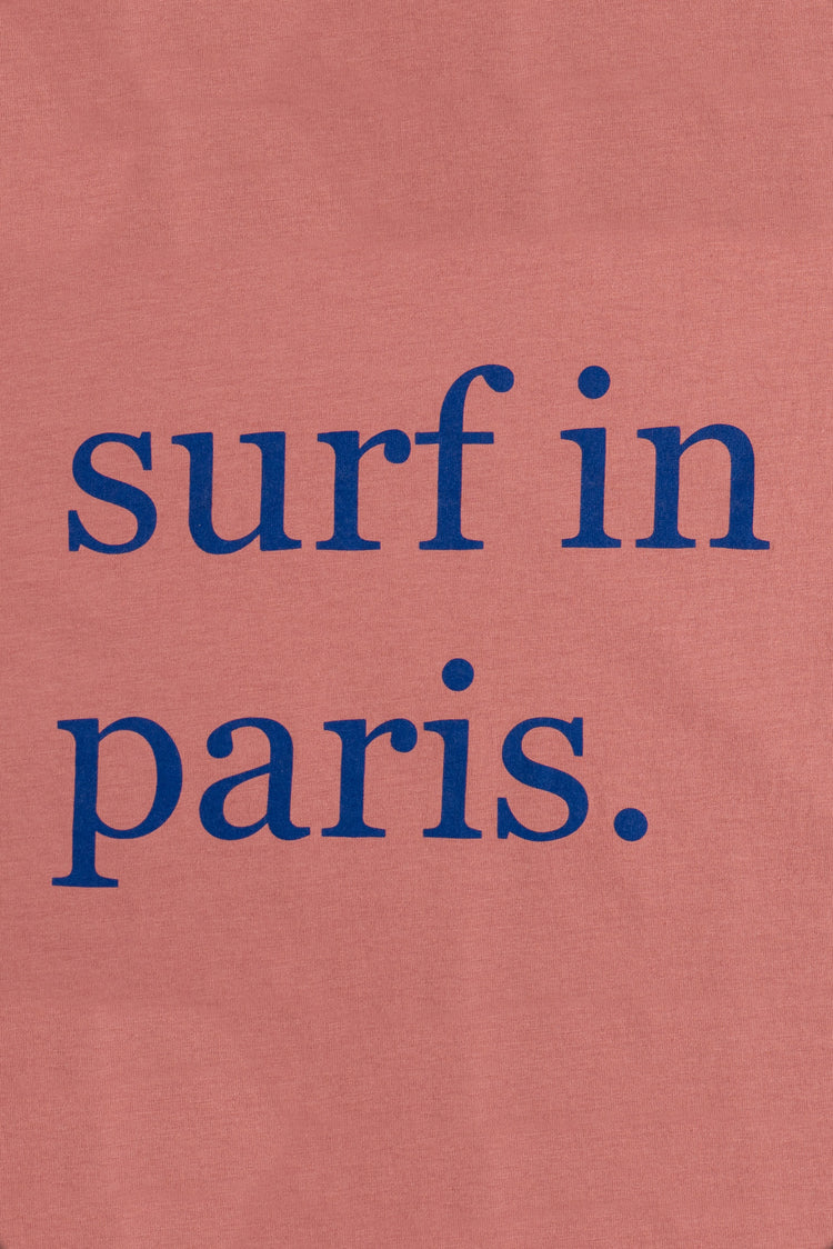 T-SHIRT SURF IN PARIS VIEUX ROSE / BLEU