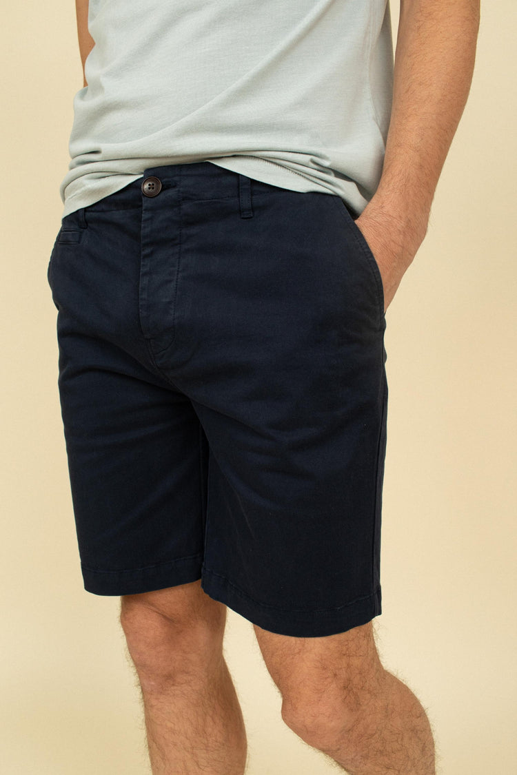 SHORT CHINO BLEU MARINE